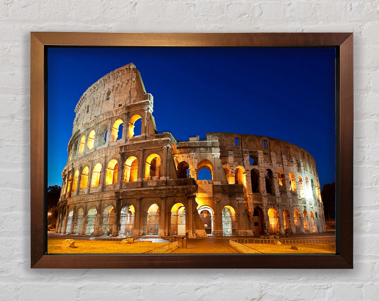 Colosseum Under The Twilight Framed Wall Art