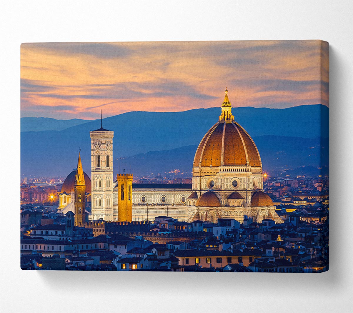 St Peter's Basilica Night Glow Canvas Wall Art