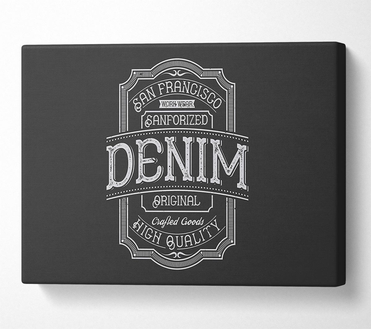 Denim Poster Canvas Wall Art