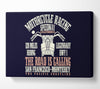The Pacific Coastline Motorcycle Race Canvas Wall Art