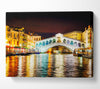 Rialto In Lights Canvas Wall Art