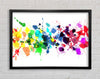 Colour Raindrops Framed Wall Art