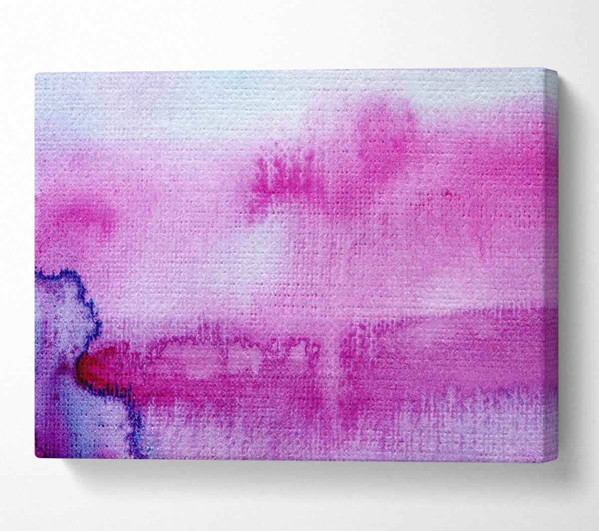 Pink River Rain Clouds Canvas Wall Art