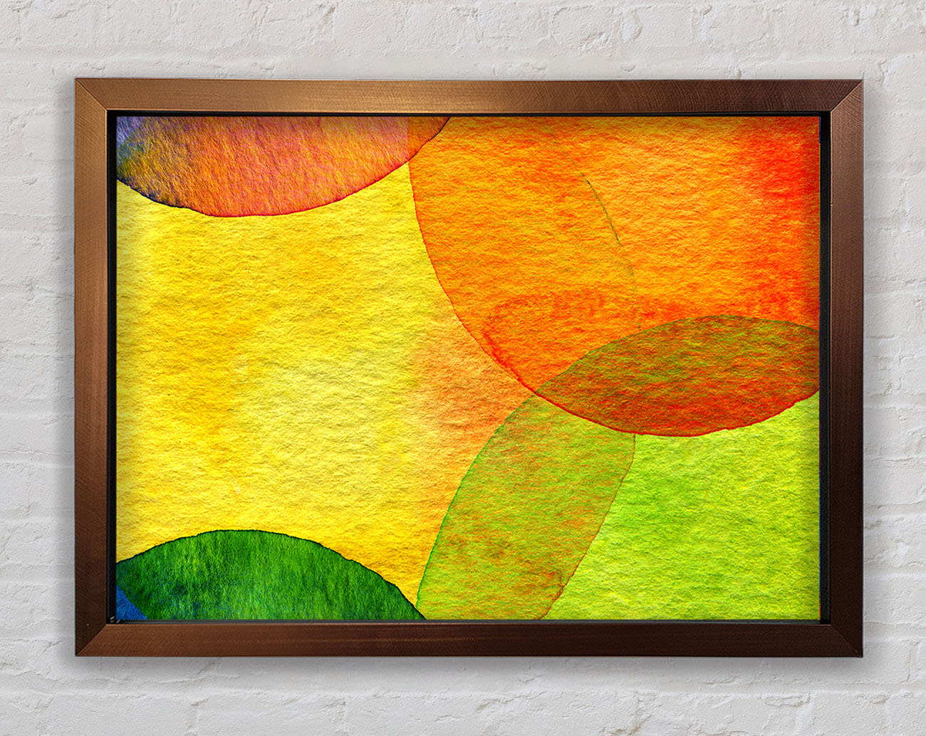 Bubble Sun Framed Wall Art