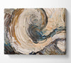 Chocolate Caramel Wave Canvas Wall Art