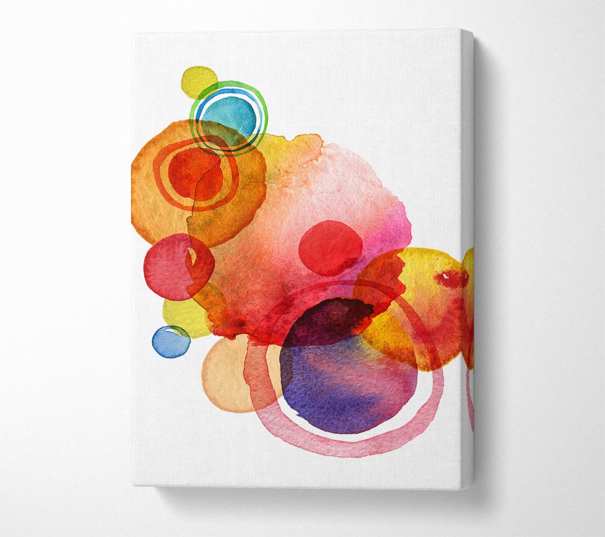 Rainbow Planets Canvas Wall Art