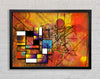 Cubism Rainbow Framed Wall Art