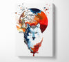 Wolf Sun Canvas Wall Art