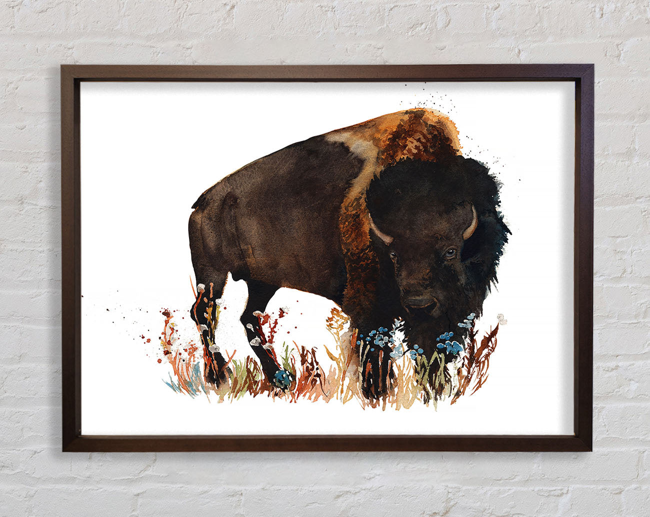 Bison Love Framed Wall Art