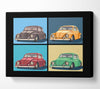 VW Beetle Pop Art Canvas Wall Art