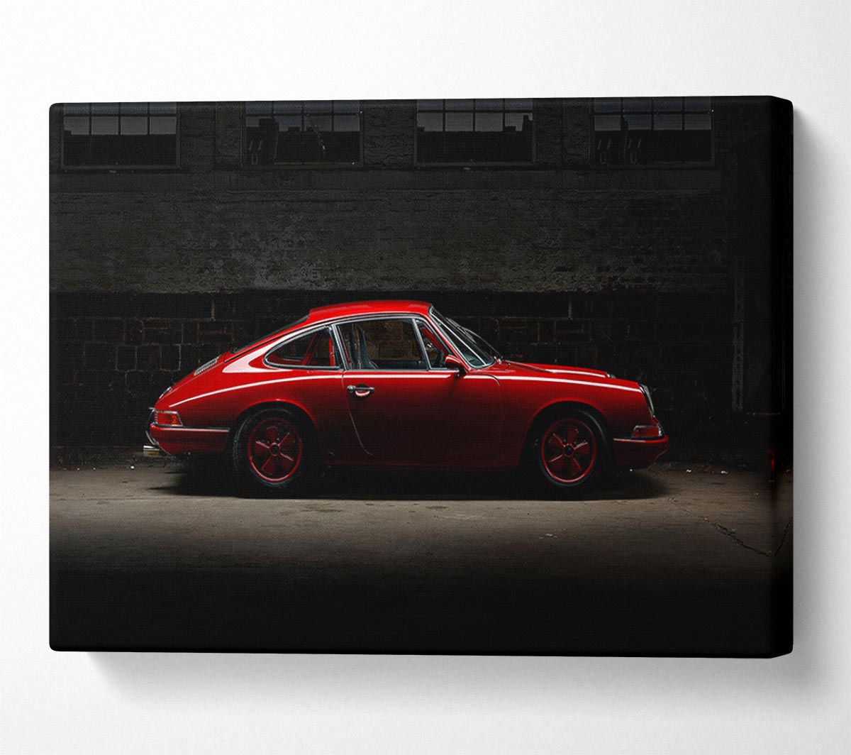 Classic Red Porsche Canvas Wall Art