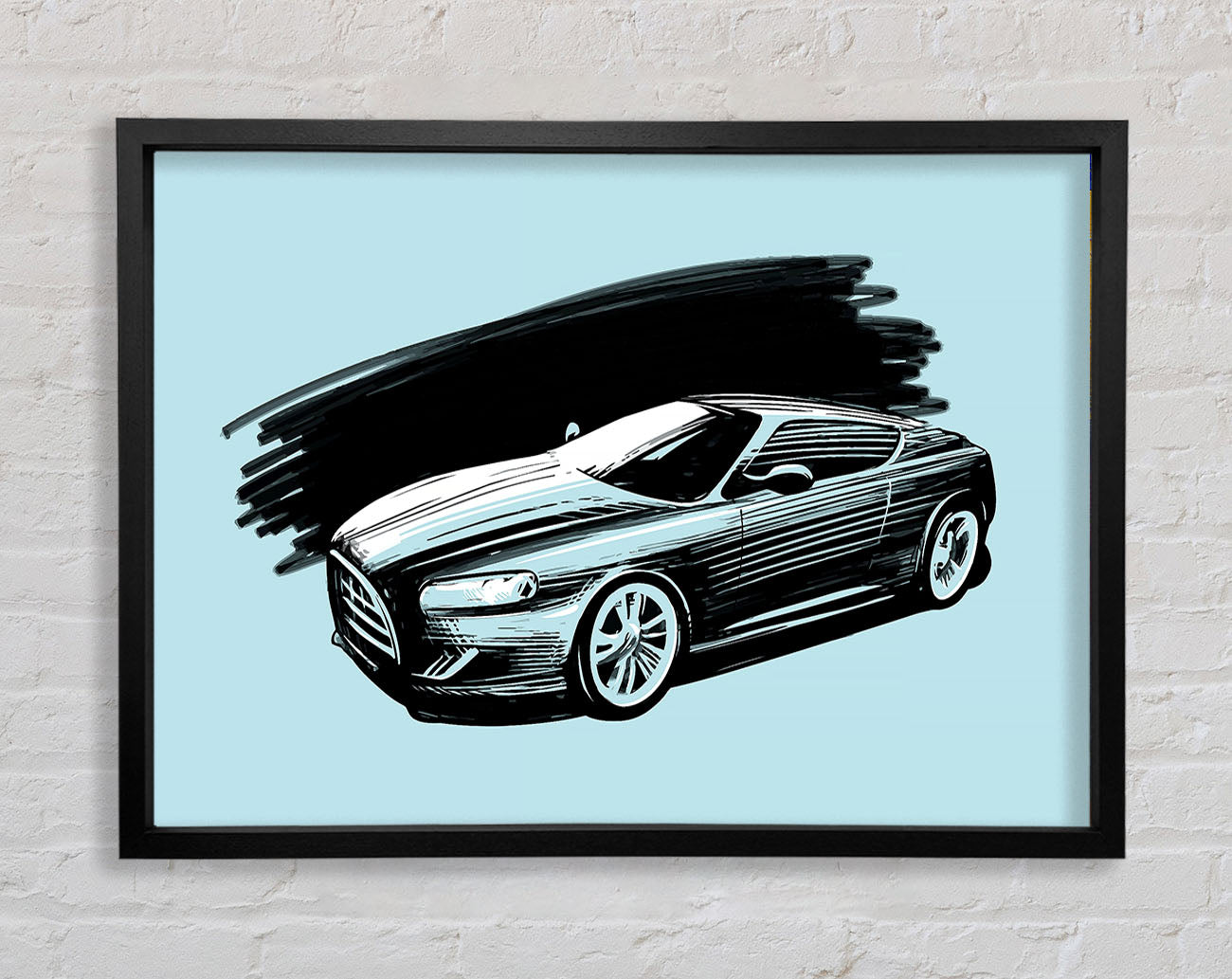 Aston Martin Blues Framed Wall Art