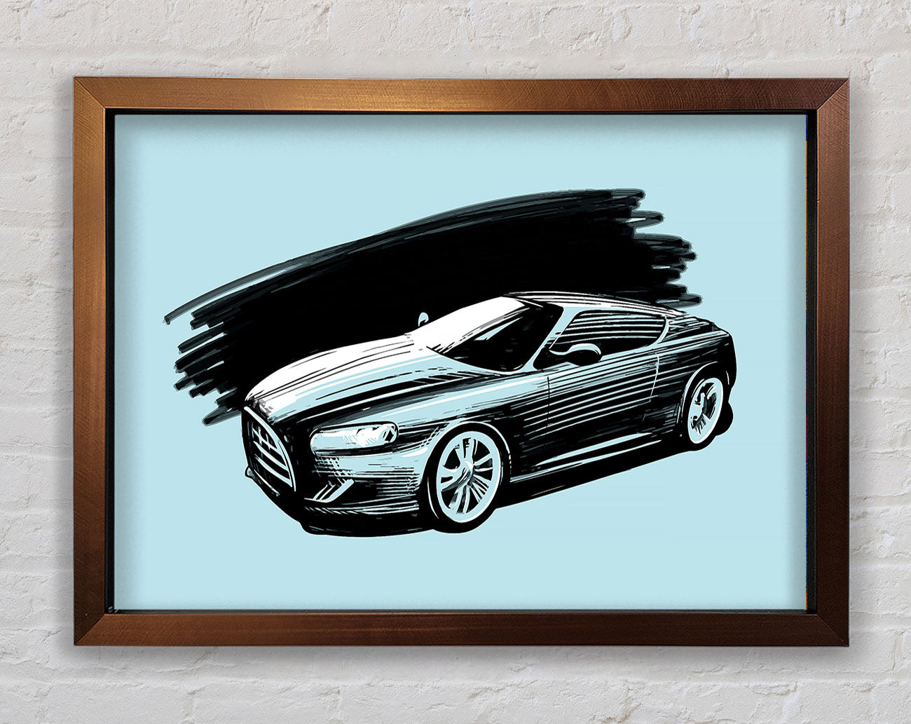 Aston Martin Blues Framed Wall Art