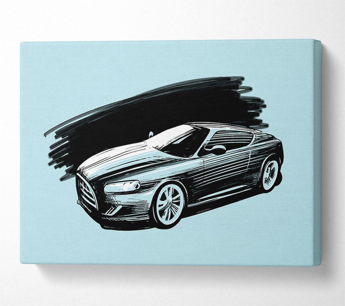 Aston Martin Blues Canvas Wall Art