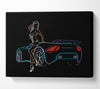 Lamborgini Lights Canvas Wall Art