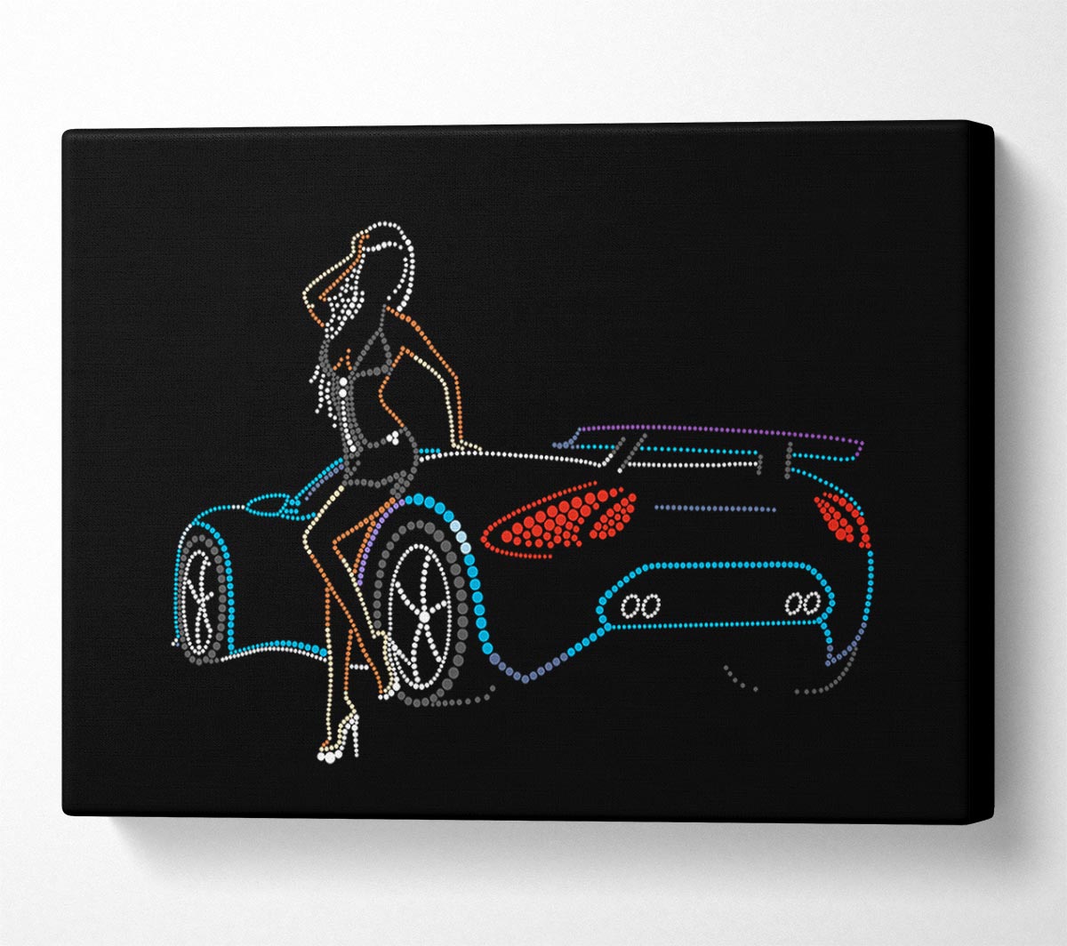 Lamborgini Lights Canvas Wall Art