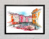Cobbled Streets 1 Framed Wall Art