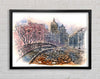Cobbled Streets Framed Wall Art