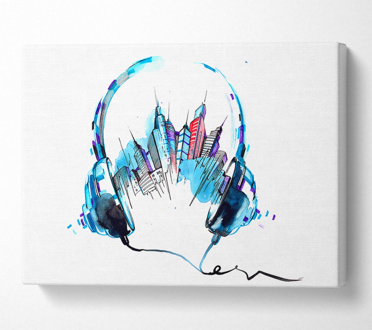 NYC Music Venues Canvas Wall Art