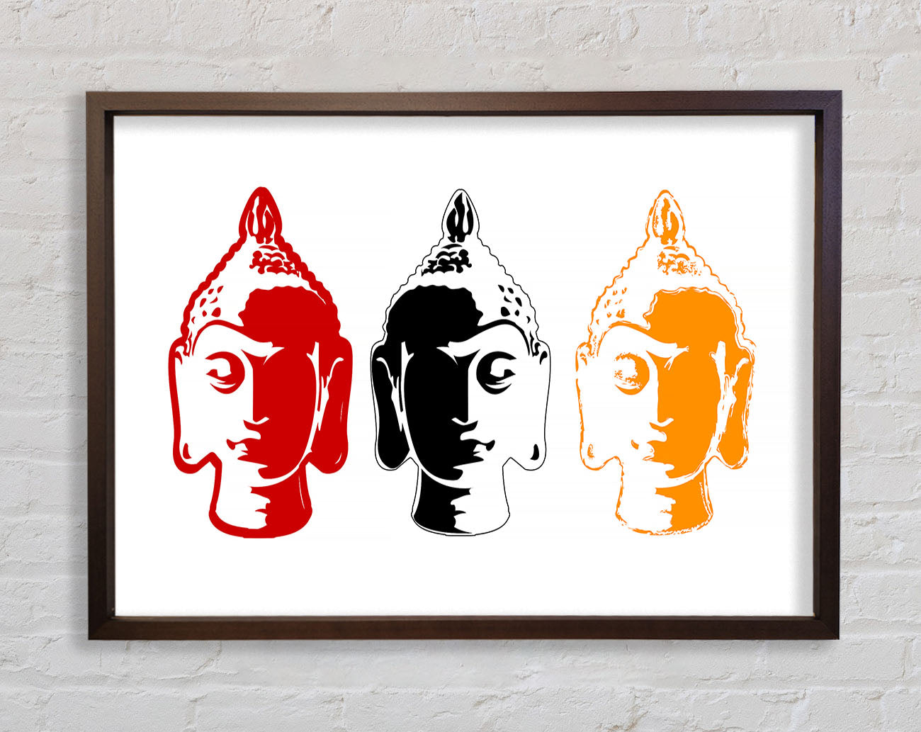 Buddha Heads Framed Wall Art