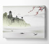 Chinese Temple In The Canvas Wall Art