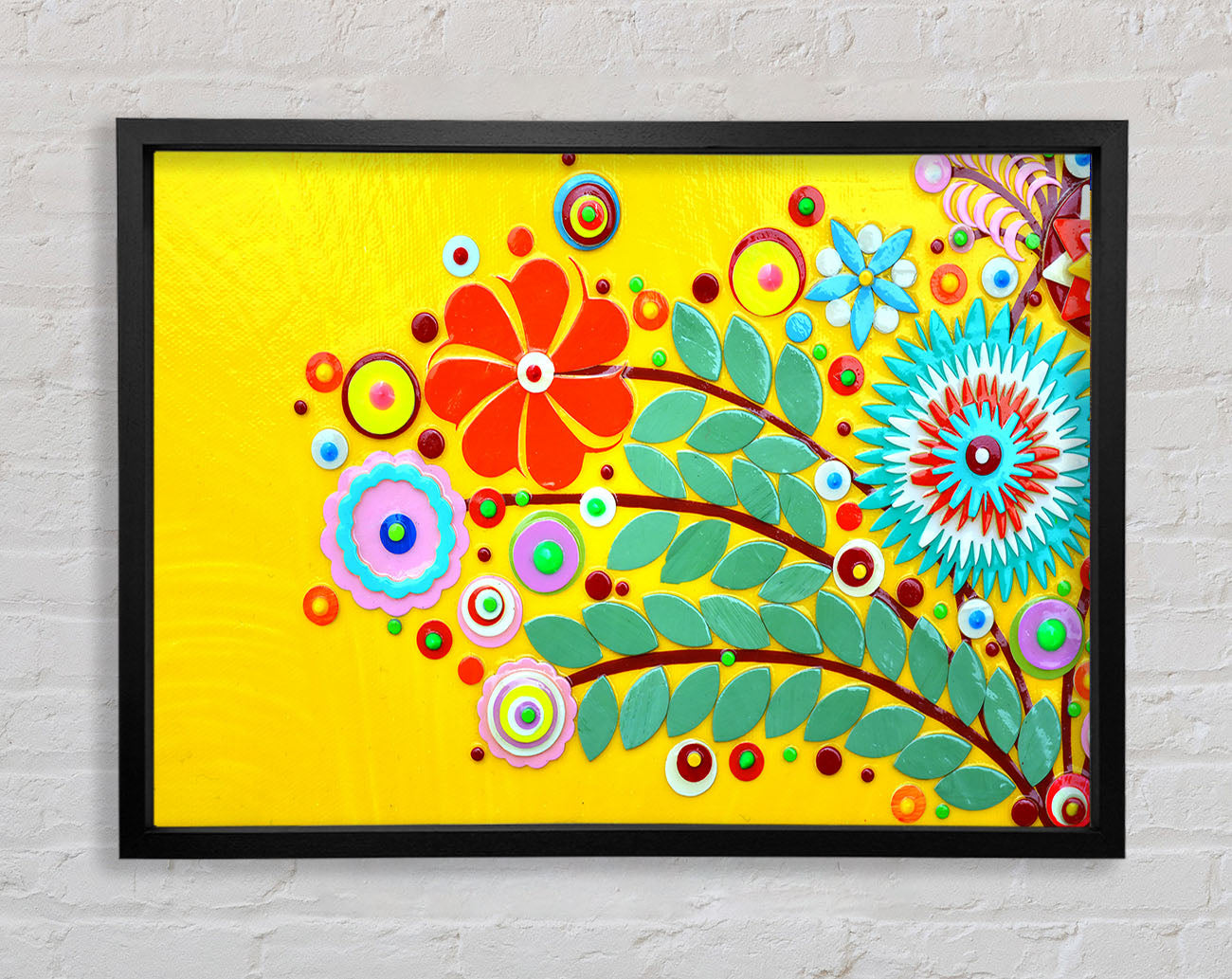 Circus Flowers Framed Wall Art