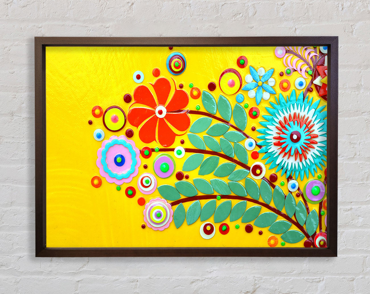 Circus Flowers Framed Wall Art