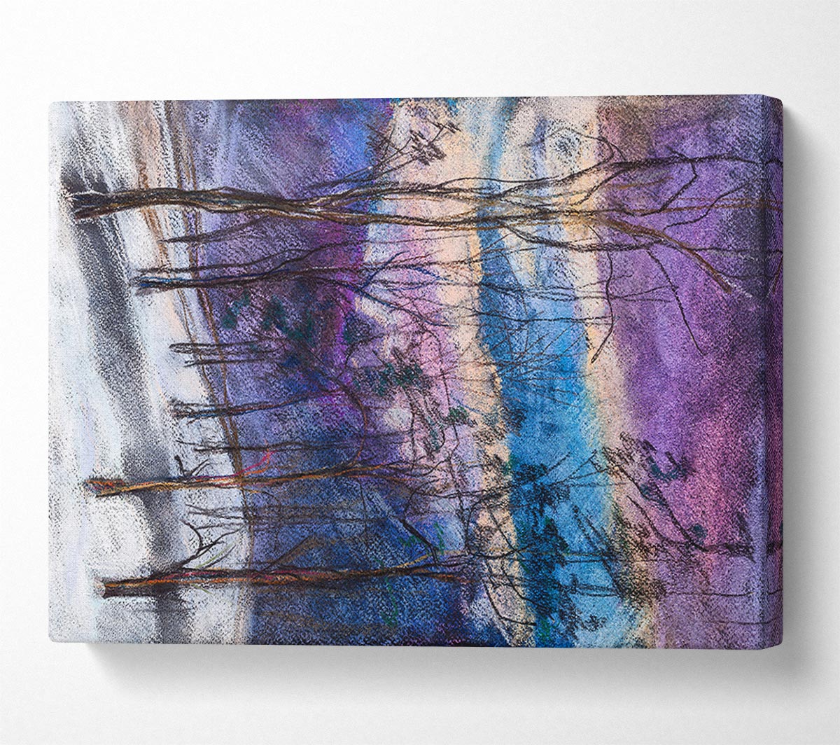Dusk In The Winter Canvas Wall Art