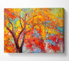 Stunning Orange And Red Autumn Tree Canvas Wall Art