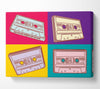 Retro Cassette Tapes Canvas Wall Art