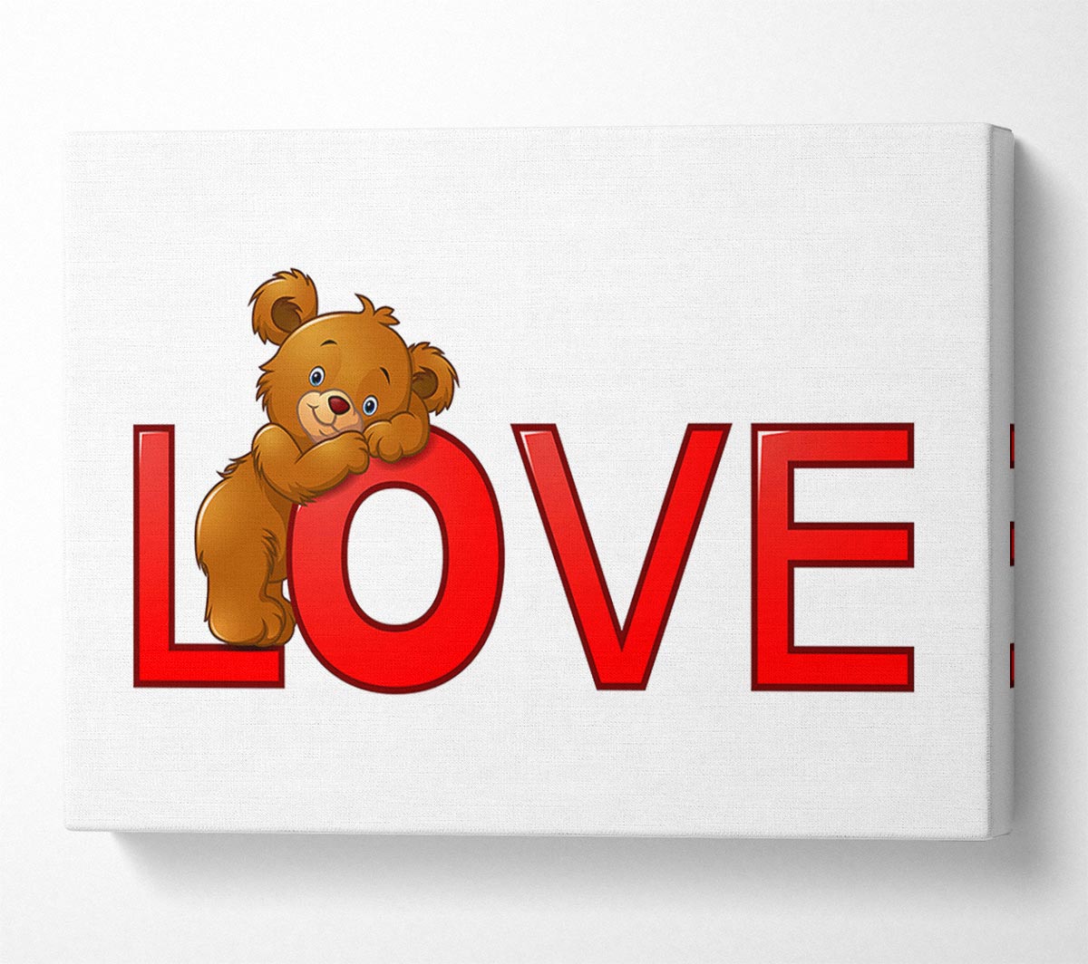 Teady bear Love Canvas Wall Art