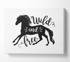 Wild And Free Like A Horse Canvas Wall Art