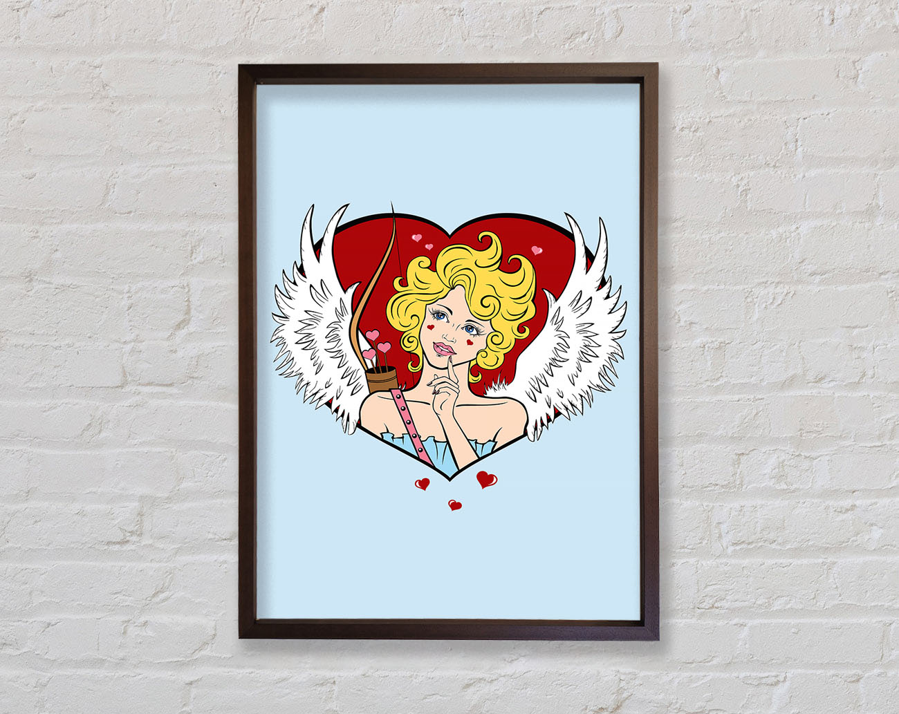 Cupid Love Finder Framed Wall Art