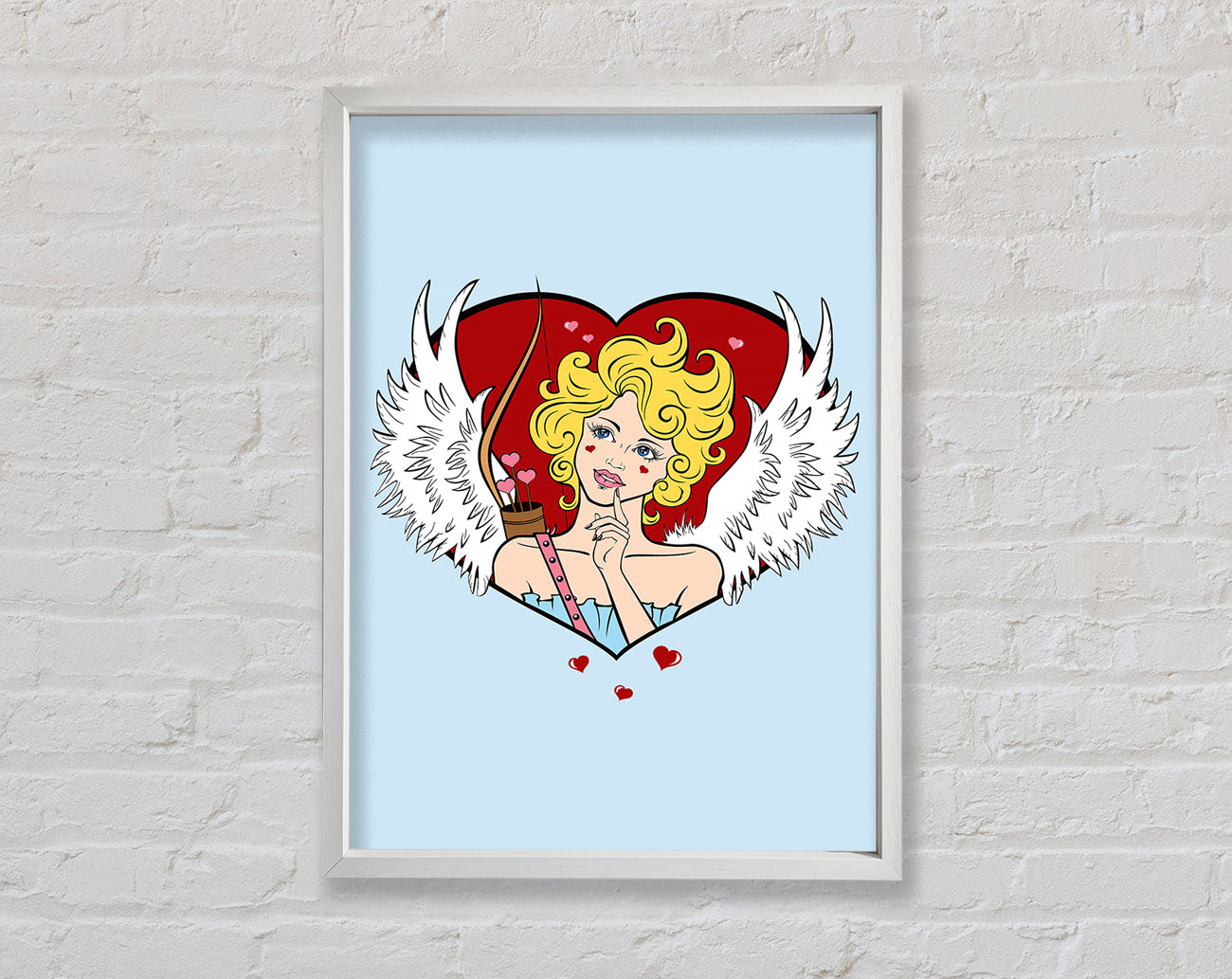 Cupid Love Finder Framed Wall Art