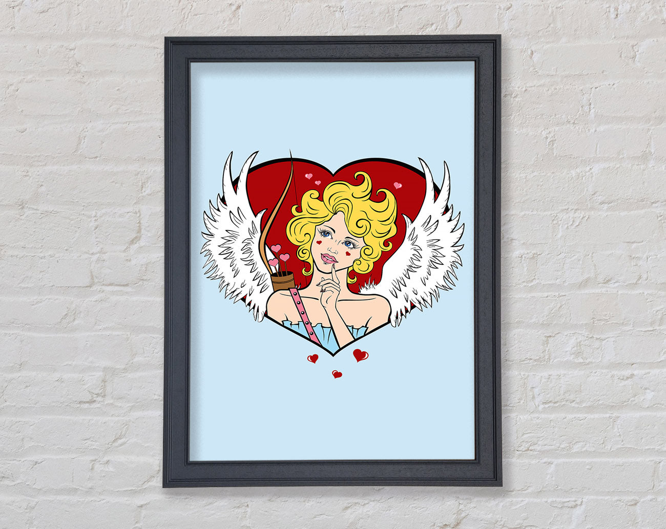 Cupid Love Finder Framed Wall Art