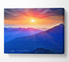 Sun Star Burst Canvas Wall Art