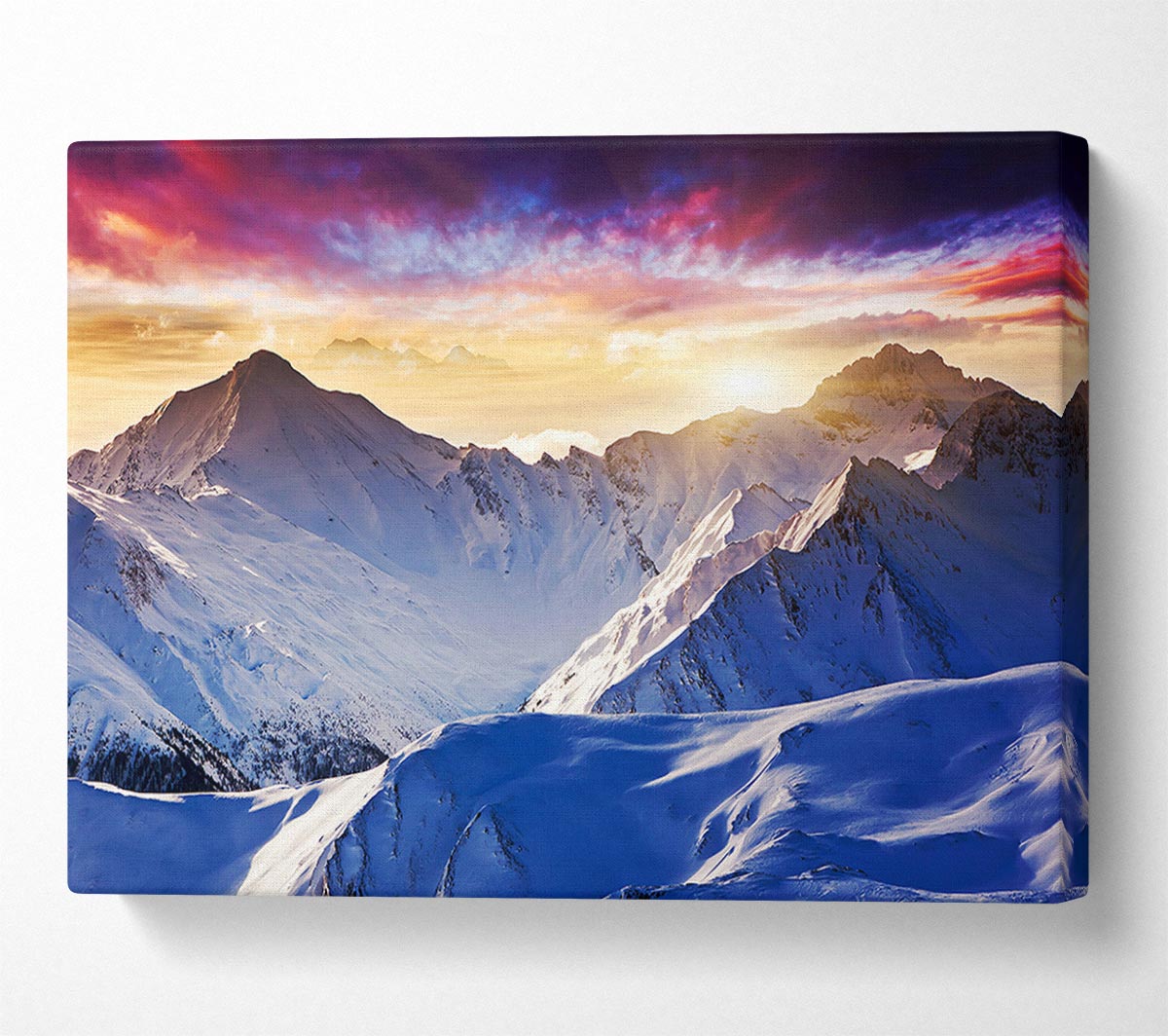Snow Mountains 1 Canvas Wall Art
