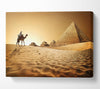 Caramel Camel Pyramids Canvas Wall Art