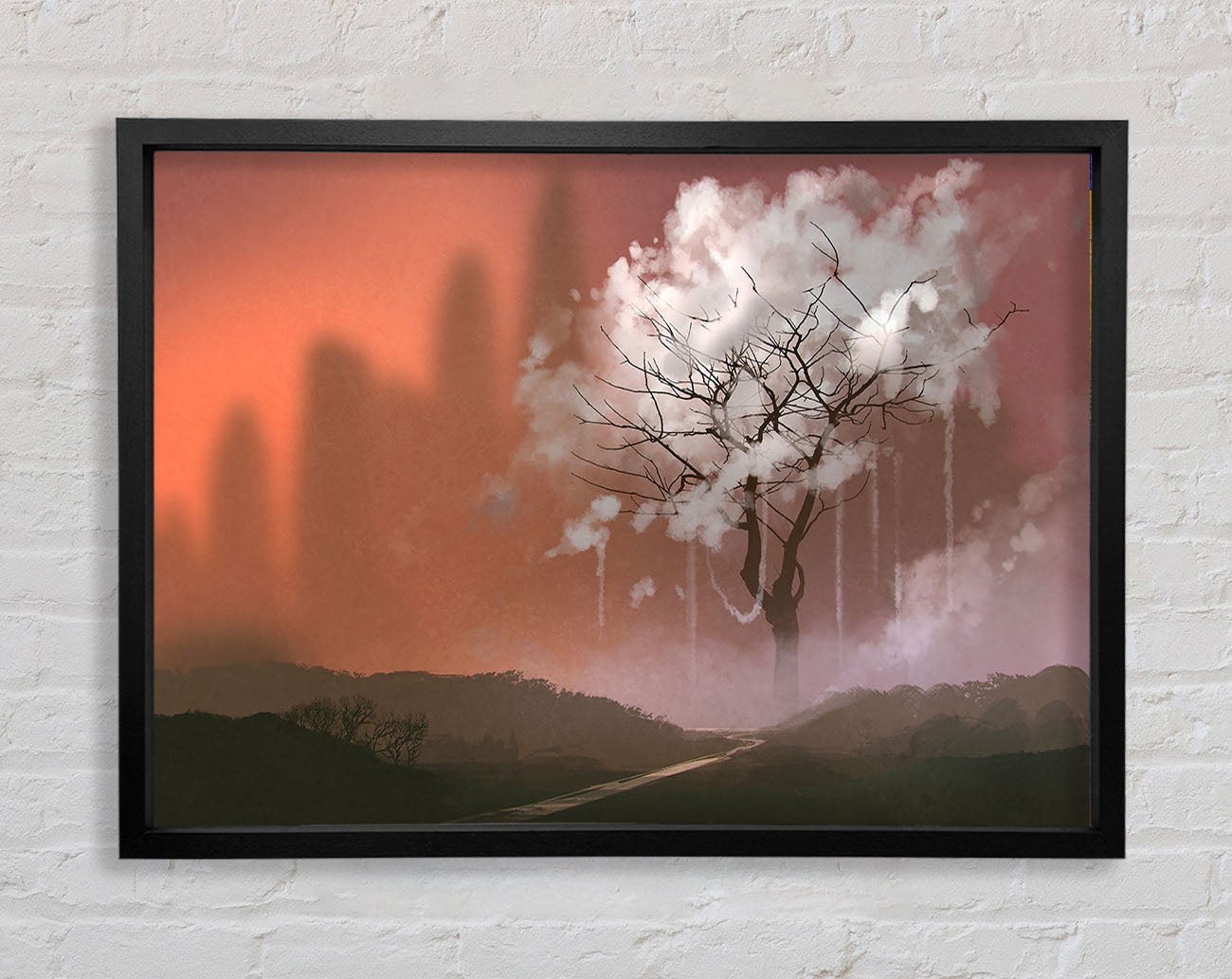 Cloud Tree Framed Wall Art