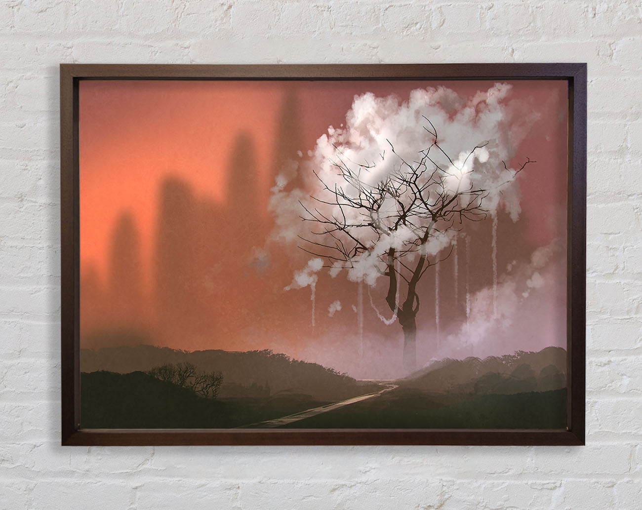 Cloud Tree Framed Wall Art