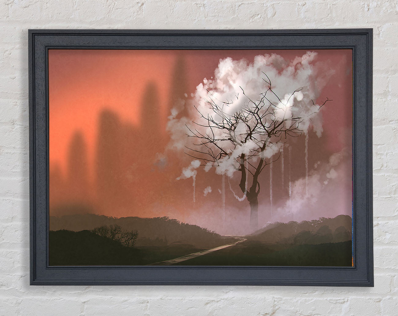 Cloud Tree Framed Wall Art