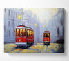 Tram City Nights Canvas Wall Art