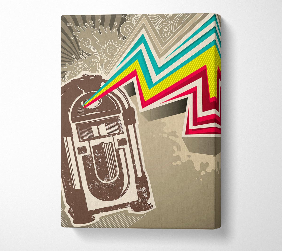 Jukebox Tunes Canvas Wall Art