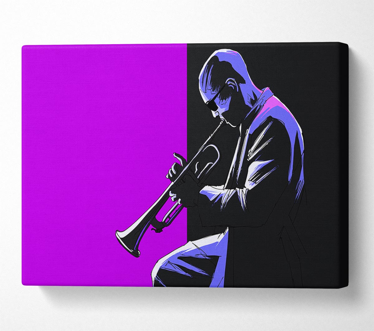 Trumpet Player Canvas Wall Art