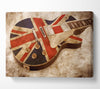 British Retro Guitar 2 Canvas Wall Art