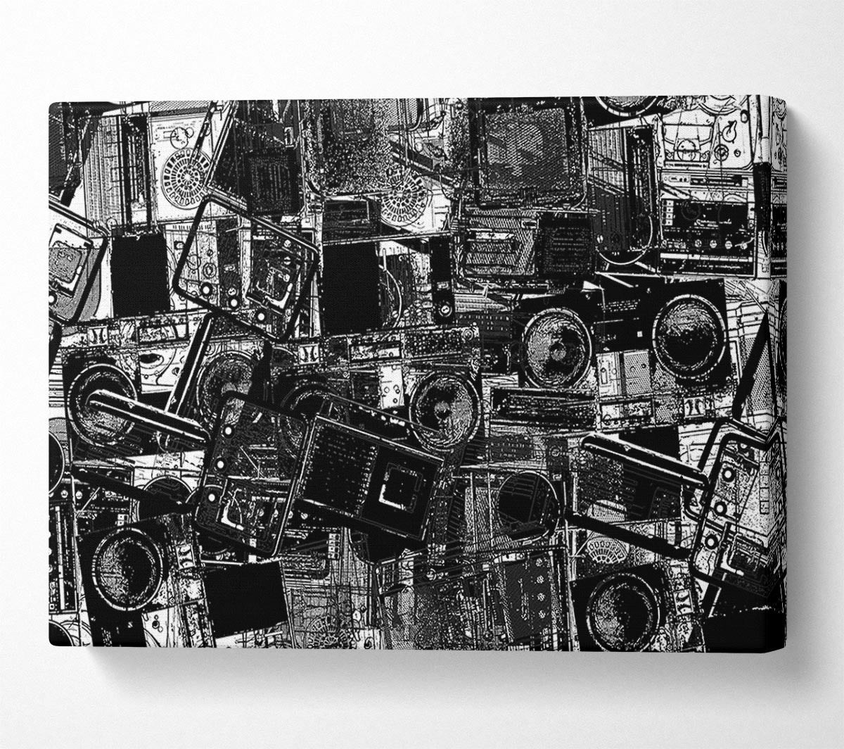 Speaker Stack Canvas Wall Art