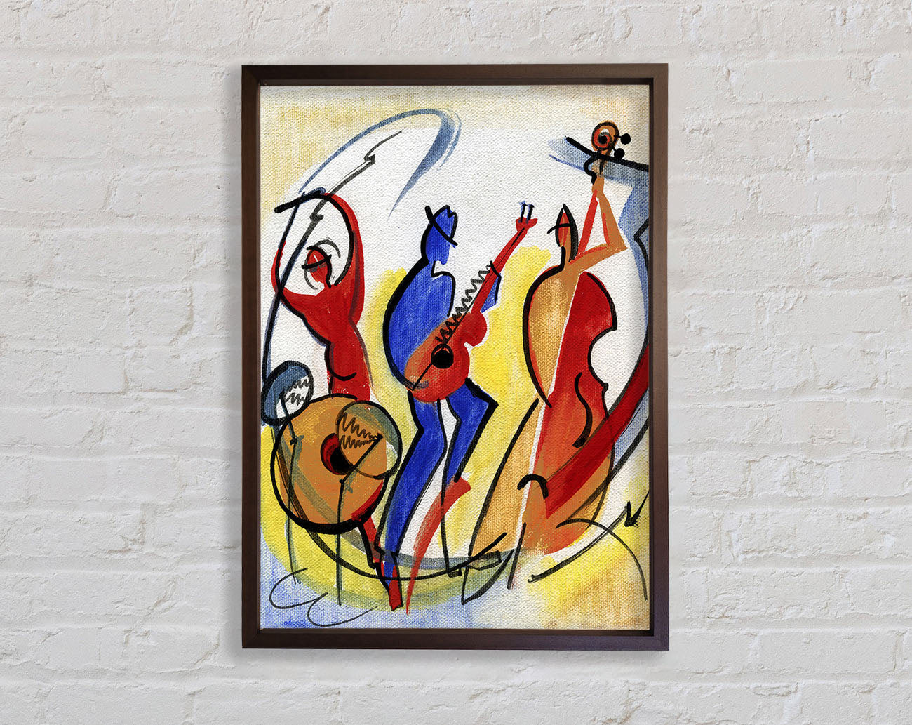 Colourful Band Framed Wall Art