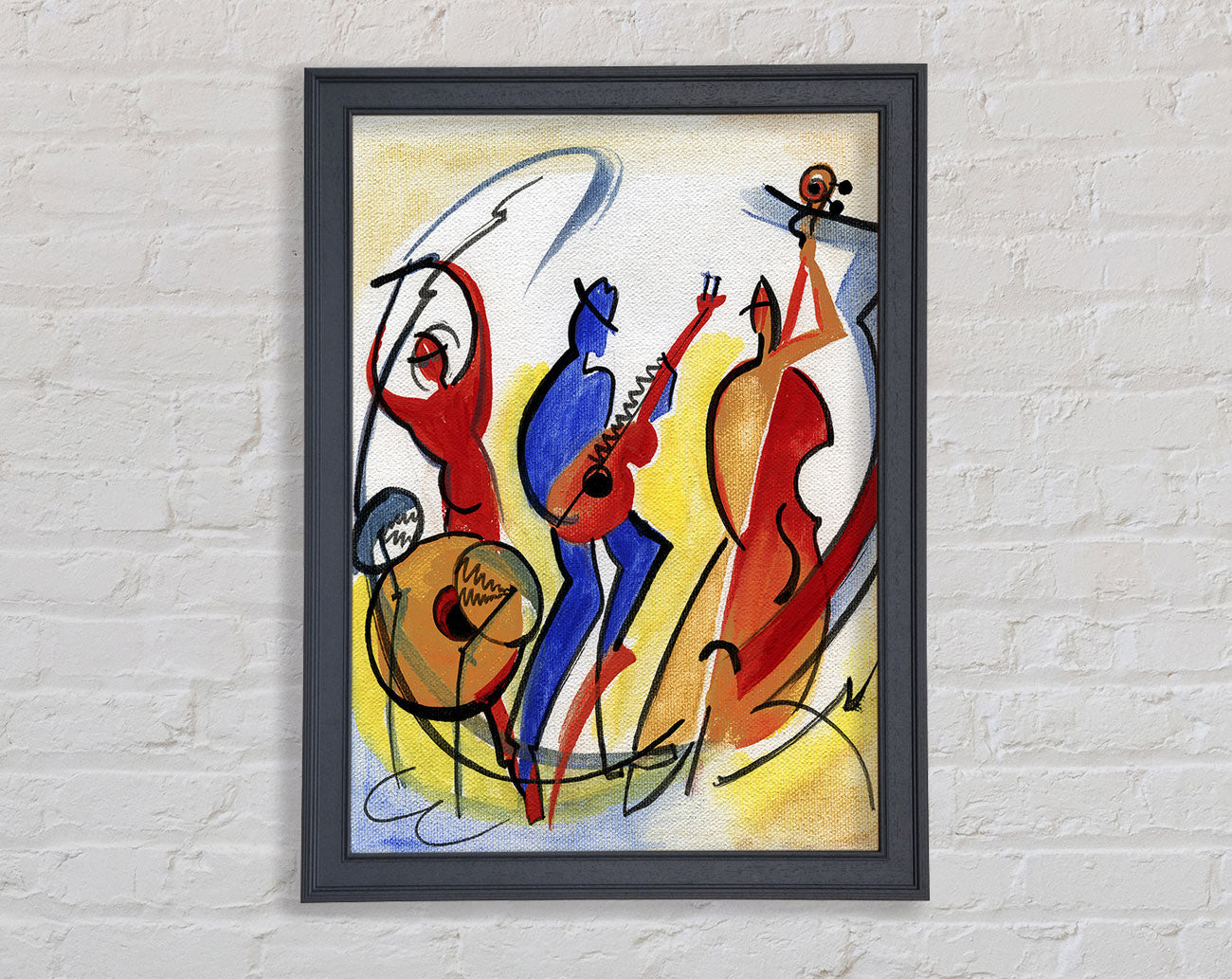 Colourful Band Framed Wall Art