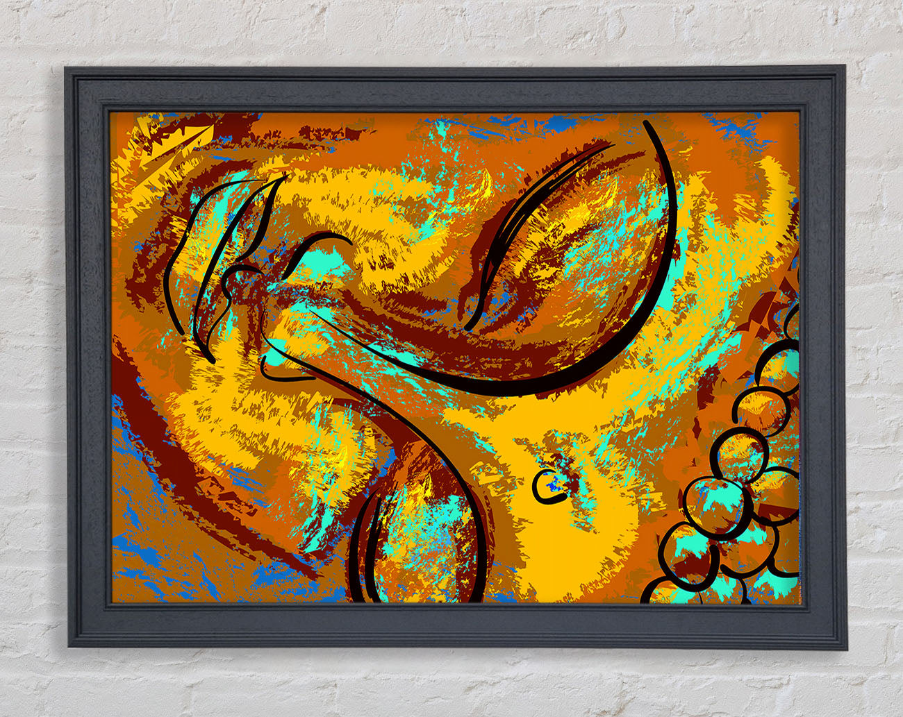 Buddha face Framed Wall Art
