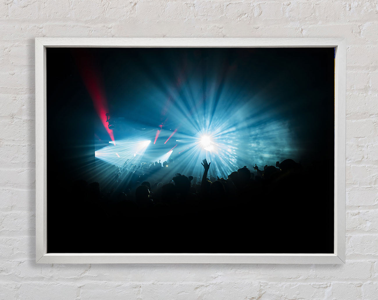Crowd Lights Framed Wall Art